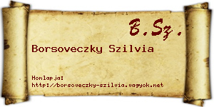 Borsoveczky Szilvia névjegykártya